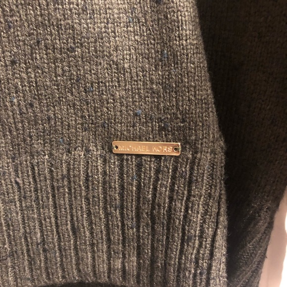 Forest Green Turtleneck Sweater Tiny Black Dots Sm - Picture 5 of 9